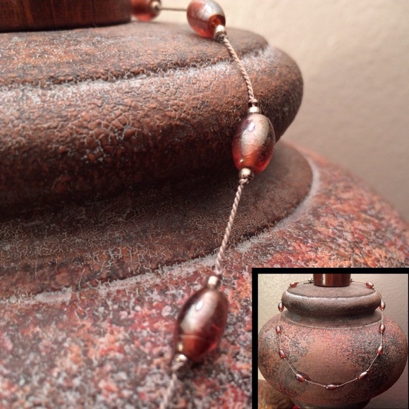 Hand Made Glass Bead Choker and Earrings Set - Picture 7 of 8